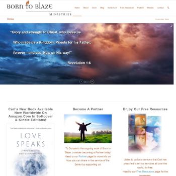 Born to Blaze Ministries - GEEK, with a personality - WordPress Website Design Minneapolis, MN