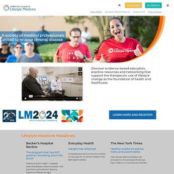 American College of Lifestyle Medicine - GEEK, with a personality - WordPress Website Design Minneapolis, MN