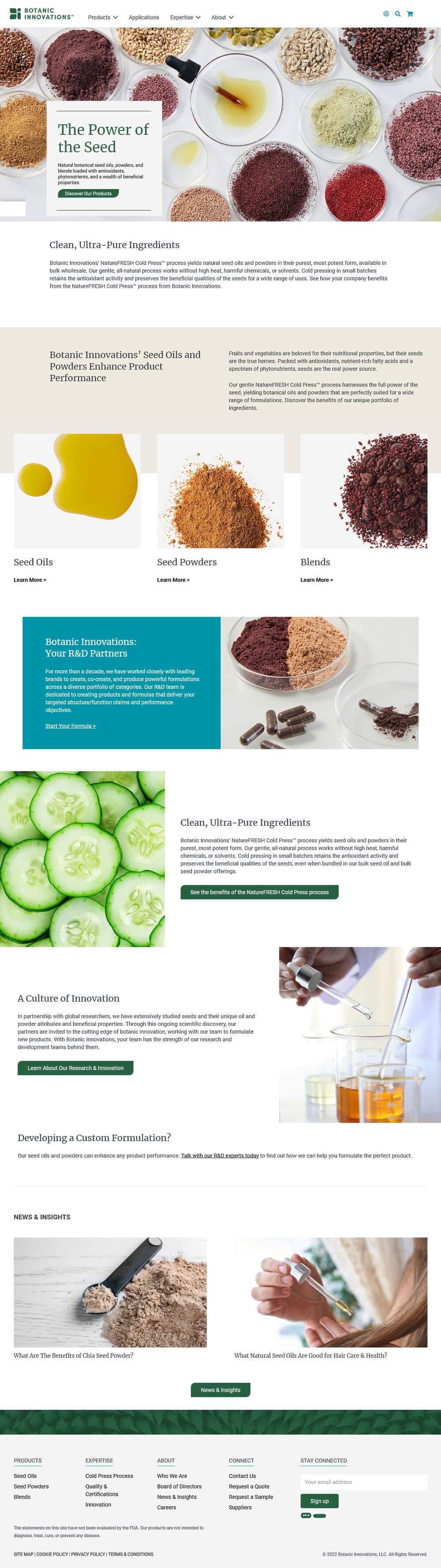 Botanic Innovations - GEEK, with a personality - WordPress Website Design Minneapolis, MN